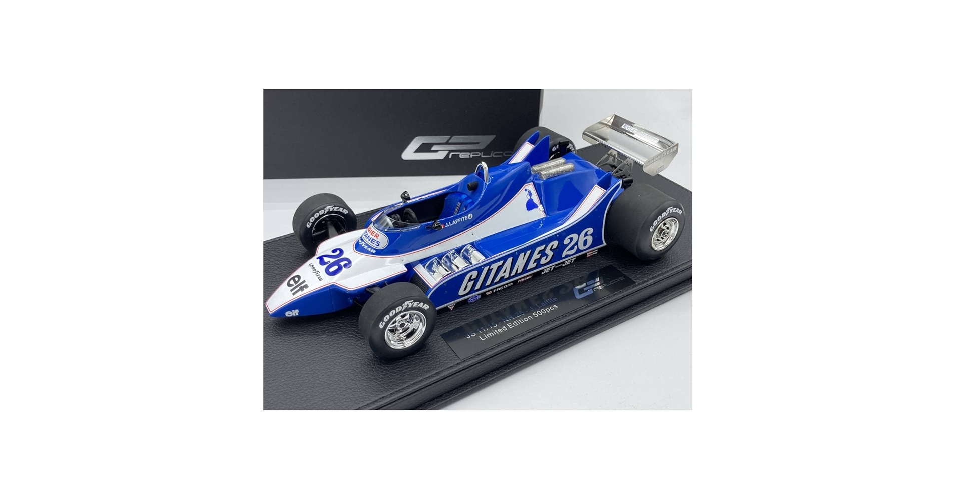 Amazon.co.jp: GP Replicas Ligier JS11/15 No.26 J. Lafitte GITANES